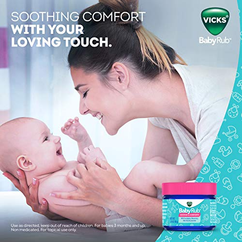 Vicks BabyRub, Chest Rub Ointment with Soothing Aloe, Eucalyptus