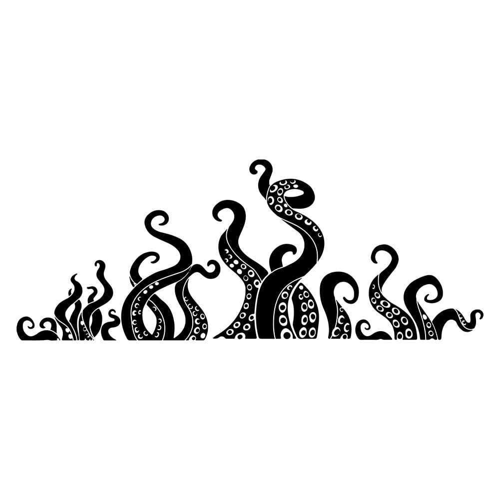 SUPERDANT Black Octopus Tentacles Wall Decor Sea Animal Wall Decal Mural Home Art Decor Vinyl Wall Art Decal Octopus Decor for Bathroom Bathtub Wall Decor Stickers Wall Sticker Vinyl Transfer