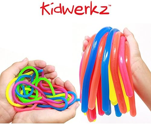 40 pieces Kidwerkz Stretchy String Fidget Bundle, 20 large and 20 small Sensory Toys Helps with Autism, ADD, ADHD