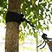 NEWSTYLE Hammock Tree Straps for Portable Camping Hammocks, Set of 2 Durable Straps, Lightweight & Easy Setup (Black)