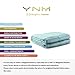 YnM Cooling Weighted Blanket for Adults, 15lbs Heavy Bed Throw for One Person of 140lbs, Perfect for Hot Sleepers or Warm Climates with Rayon/Glass Beads(48x72 Inches,Twin/Full Bed, Sea Grass)