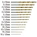 GOSTAR 99 Pcs HSS Twist Drill Bits set 1.5mm - 10mm High Speed Steel Spiral Hand Carbide Drills with Titanium Coated