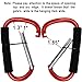 Shells Red Largest Snap Hook Stroller Hook Hanger Bags Holder Carrier