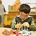 Unomor Halloween Crafts for Kids, Foam Pumpkin Crafts DIY Ghost Skull for Halloween Party Games -12SET: 12pcs Stickers,12pcs White Board, 81pcs Diamond Stickers