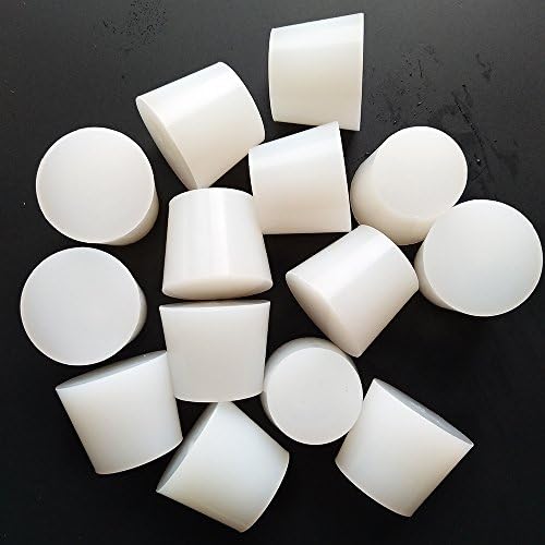 YEJI #9 Silicon Rubber Stopper, Tapered Rubber Stopper, White Color. 3 PCS