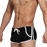 Genluna Mens Swimwear Sport Shorts Swim Trunks