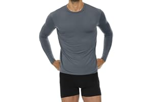 Thermajohn Thermal Shirts for Men Long Sleeve Thermal Compression Shirts for Men Base Layer Cold Weather (Charcoal, X-Large)