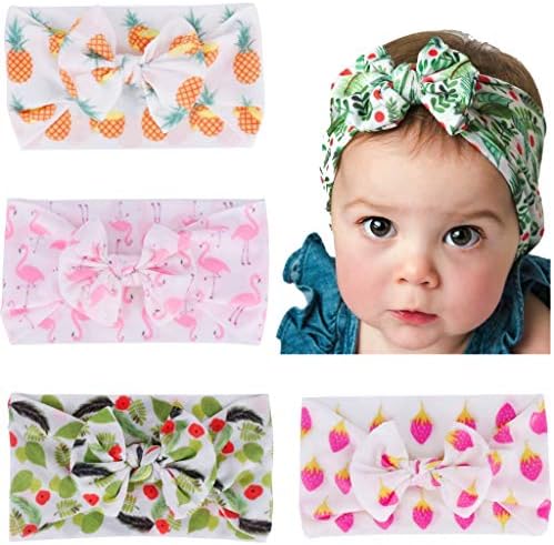 Newborn Baby Headbands with Knotted Bows, Girl's Hairbands for Newborn,Toddler and Children