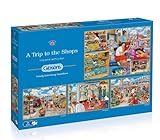 Gibsons A Trip to the Shops Jigsaw Puzzles (4 x 500-Piece)
