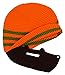 Unisex Ski Wacky Beard Knit Winter Hat Beanie Orange