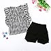 2pcs Toddler Baby Girls Kids Dress T-shirt Tops+Pants Summer Clothes Outfits Set (120cm(4~5T))