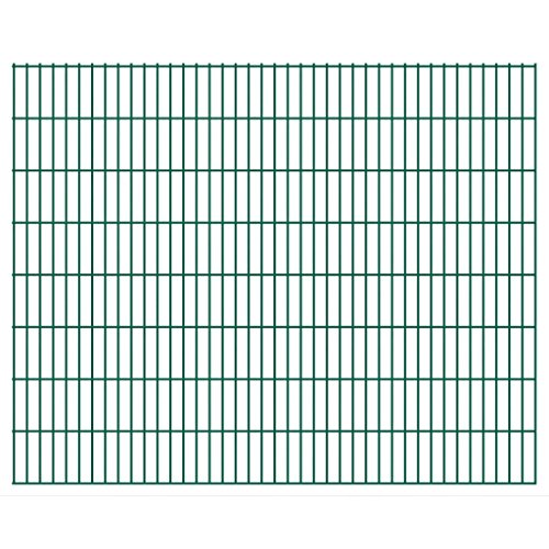 honglianghongshang Hauseinzäunung Zaunfelder Doppelstabmattenzaun Gartenzaun 2008x1630 mm 44 m Grün