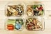 1 Compartment Glass Meal Prep Containers (4 Pack, 28 oz) - Glass Food Storage Containers with Lids, Glass Lunch Box, Glass Bento Box Lunch Containers, Portion Control, Airtight