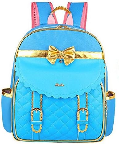 Barbie orthopedic/ergonomic elementary school bags books children backpack/portfolio for girls (Sky Blue)