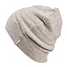 CHARM Baby Organic Beanie Boys - Slouchy Cotton Kids Warm Knit Hat Girls Cream