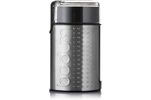 Bodum Bistro Electric Blade Coffee Grinder, Brushed Stainless Steel
