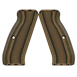 VZ Grips CZ 75 Tactical Diamonds Compact Size Gun Grip, Hyena Brown