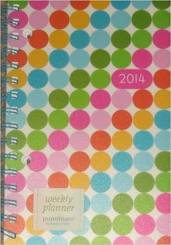 2014 5x8 Dots Pearl Wirebound 18 Month Engagement Calendar