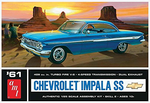 AMT 1013 1961 Chevy Impala SS 1/25 Plastic Model Car Kit