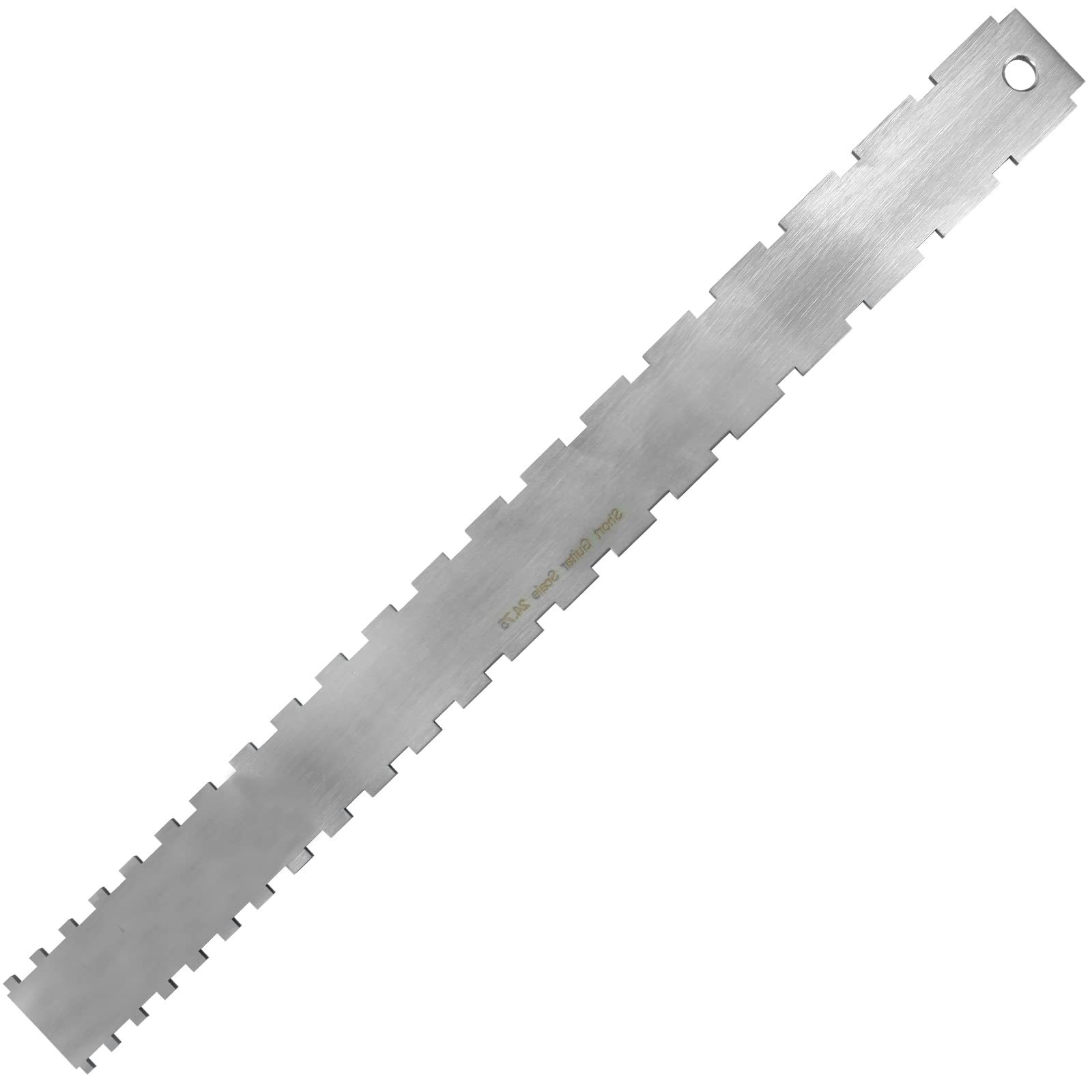 Hoxfly Stainless Steel Guitar Neck Notched,Guitar Neck Ruler,Straight Edge Luthiers Tool Ruler,Straight Edge Guitar Neck Notched Ruler,Guitar Straight Edge Tool,for Most Guitar Fretboards