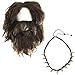 Tigerdoe Caveman Costume – Wig & Beard Set – Prehistoric Barbarian Costume – 3 Pc Caveman Beard & Wig Set