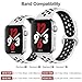 OriBear Compatible for Apple Watch Band 44mm 42mm, Breathable Sporty for iWatch Bands Series 4/3/2/1, Watch Nike+, Various Styles and Colors for Woman and Man(M/L,Platinum Black)