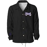 Ghost Road To Rome Coach Jacket, Officially Licensed Merchandise | Water Resistant Jacket, Lightweight Outerwear, Concert Apparel, Collectible Band Clothing