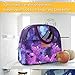 BALORAY Lunch Bag for Women Men Insulated Lunch Box for Adult Reusable Lunch Tote Bag for Work, Picnic or Travel (Purple Starry)