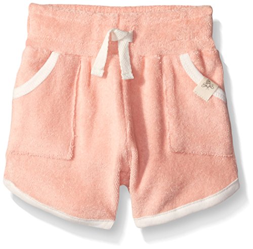 Burt's Bees Baby Baby Organic Knit Terry Short, Peach, 3-6 Months