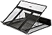 Amazon Basics Ventilated Adjustable Laptop Computer Desk Stand, 6-Pack, Black