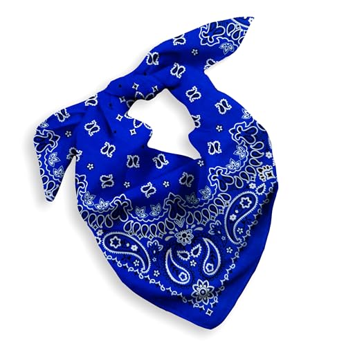 Every-ville Men's and Women's Cotton Bandana/Scarf, Pack of 1, 55 x 55 cm