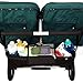 BTR Baby Double Stroller Organizer with Drink and Cup Holders, 2 Extra Stroller Hooks, Waterproof Cover, Shoulder Strap, Zipped Pocket. Fits all Double, Twin and Tandem, Twin Stroller Organizers