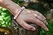 OKIKO Womens Chakra Bracelet Matte Rose Quartz Healing Power Boho Gemstone Charm Handmade Jewelry