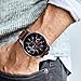 Fullife Compatible with Galaxy Watch 46mm Bands Leather and Silicone Hybrid Sports Band Replacement For Samsung Galaxy Watch Band Galaxy Watch 3 45mm Smart Watch, Coffee