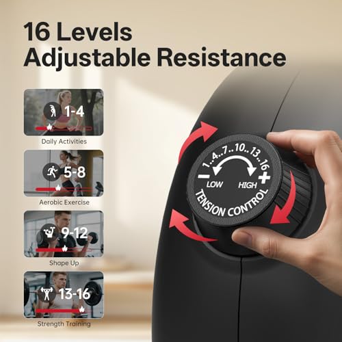 Rowing Machine, JOROTO Magnetic Rower Machines for Home Use, Adjustable Resistance Bluetooth Foldable Rowing Machines, Super Quiet, LCD Monitor and Tablet Holder