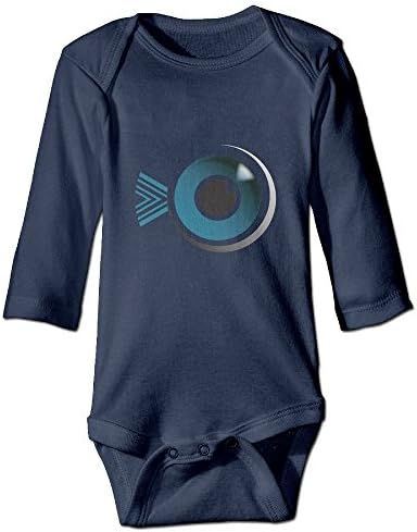 Yylook Unisex Cute Jumpsuit Outfit Fish Eye For Child Navy Size 6 M