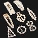 Tatuo 9Pcs Pearl Hair Clips Fashion Geometric Alligator Barrettes for Women Girls Hair Accessories(Style 1)