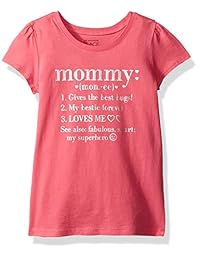 The Children's Place Camisetas estampadas de moda de manga corta para niñas