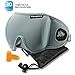 Sleeping Mask for Men and Women,Adjustable 3D Contoured Eye Mask Eye Shade,Blocking Light Blindfold Sleep Mask No Pressure on Your Eyelids Great for Sleeping,Travel,Nap,Shift Work,Meditation