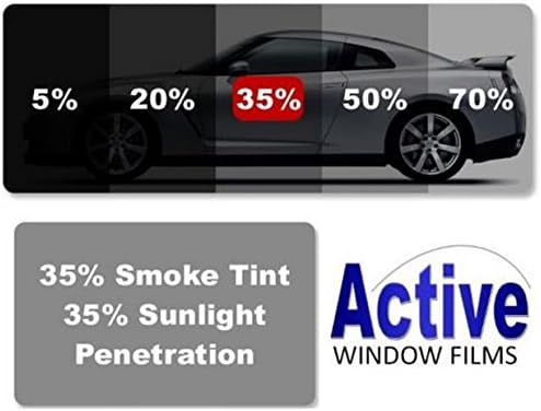 Active Film Limo Black, Medium, Light & Ultra Light Car Auto Tint Window Tinting Film 35% Light Black 10mx50cm