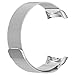 TenCloud for Samsung Gear S2 R720 R730 R730V Smart Watch Replacement Mesh Milanese Loop Wristbands w/Magnetic Closures(Silver)