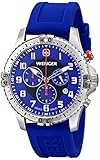 Wenger Men's 77057 Squadron Chrono Analog Display Swiss Quartz Blue Watch