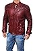 fjackets Leather Bomber Jackets Men - Real Leather Black Bomber Jackets For Men | [A16'S] Clark, 4XL