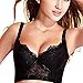 ETOSELL Women Ladies Lace Sheer Underwired Bra Side Support Plunge Push Up Bras
