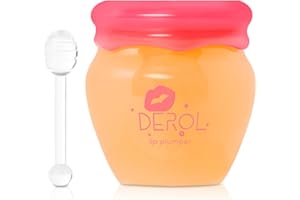 GECOMO Lip Mask Magical Lip Plumper, Lip Plumping Balm with Beeswax and Vitamin E, Day&Night Use Lip Enhancer for Fuller, Softer Bigger Fuller Lips by Natural Lip Plumper 0.35 Fl oz - DR048