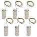 SUPERNIGHT 6 Pack Battery Operated Led String Lights, Tiny Micro LED Satrry Light String, 3.5ft 20 LED Waterproof Copper Wire Lights for Decoration(Warm White)