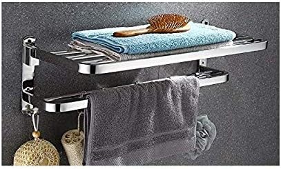 AYJJ Punch-Free Towel Rack/Bathroom/Suction Tray Hook the House Tying for Room Bathroom Toilet Minimalist Style, You Do Not Need Arms, Punched, 50 cm