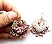 Hot pink Gold Jaipur Lac Earrings,Dangle pink Earrings,Indian jewellery,chand Bali Jhumkas