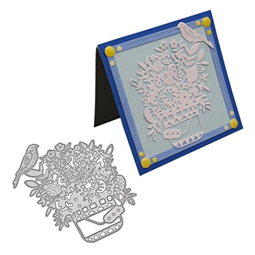 Morrivoe DIY Scrapbooking Flower Heart Metal Cutting Dies Stencils Album Paper Card Craft Cardmaking