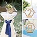 ElekFX Table Numbers 20 Pack 1-20 Wedding Wooden Table Number with Base, Party Table Numbers Double Sided Design Table Holder for Wedding/Party Reception and Decoration (M)